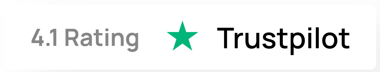 Trustpilot Rating 4.5/5.0